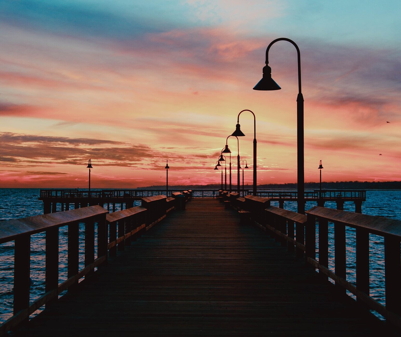 pier at night